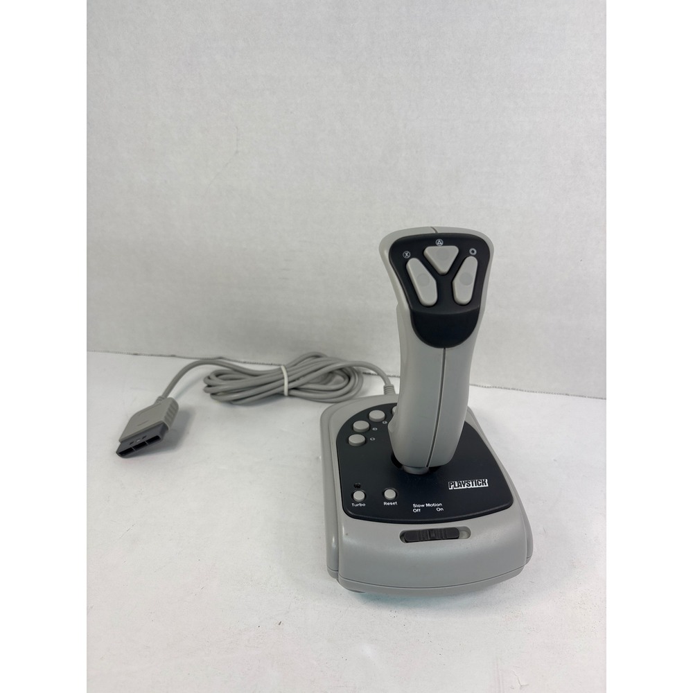Playstick Arcade Joystick Controller for Sony PlayStation 1 PS1 Grey Black Wired